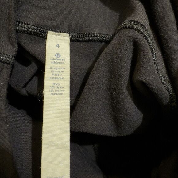 Lululemon Wunder Under Leggings Womens Size 4 Black Capri 24” - Picture 4 of 11